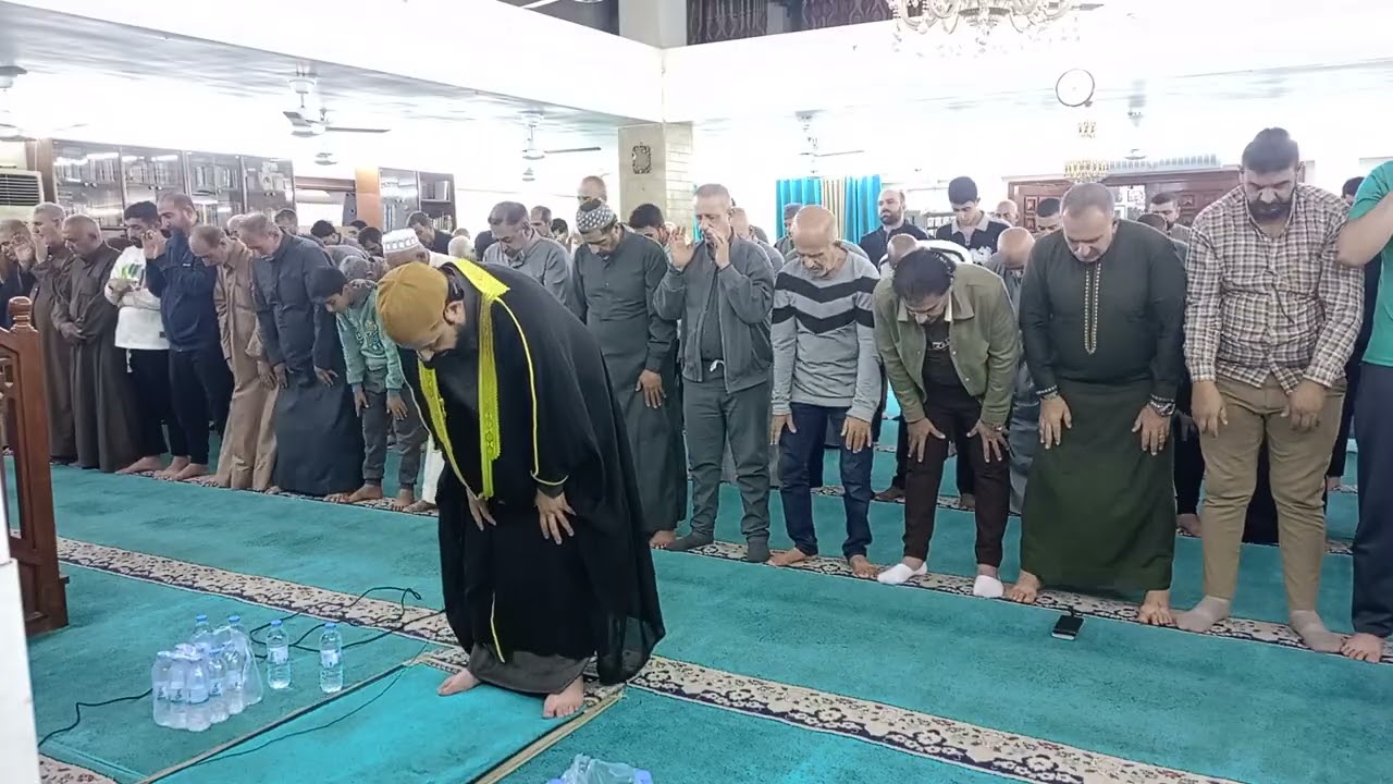 2رقم 25#2#2026 صلاه تراويح في شهر رمضان يوم 8 جامع عرفات كان أمام الصلاةدكتور حيدر هادي العودة رفاعي