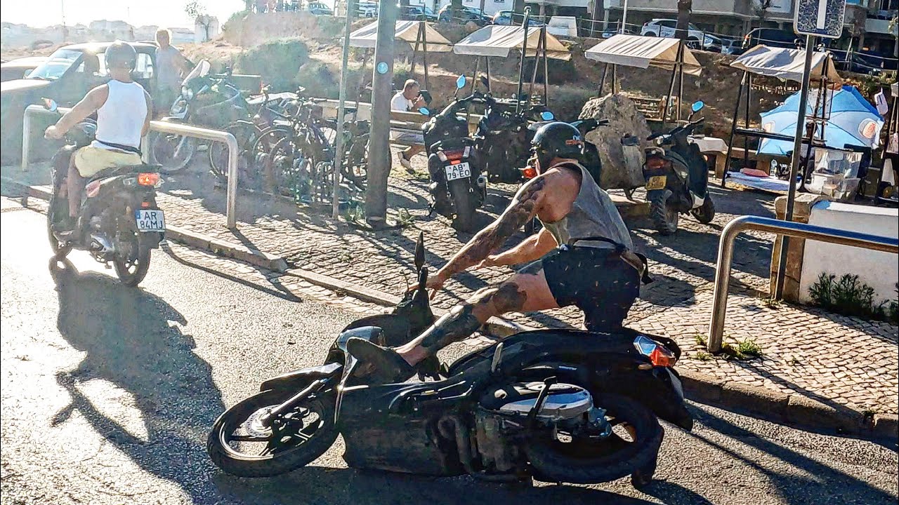 I Fell Off A Motorbike In Portugal ( SERIOUS INJURIES )