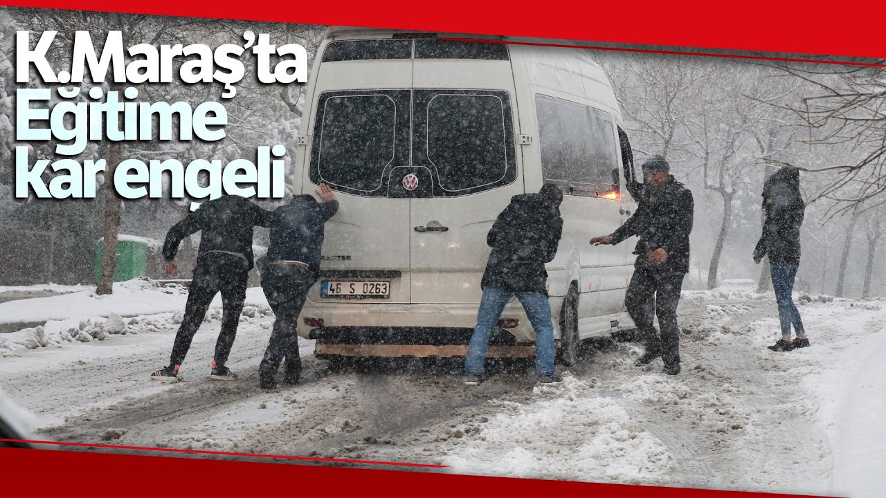 Kahramanmaraş’tan Kar Manzaraları...Sürücüler Yollarda Zor Anlar Yaşadı