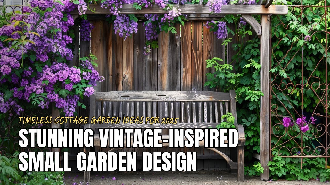 Timeless Vintage-Inspired Small Cottage Garden Designs for 2025