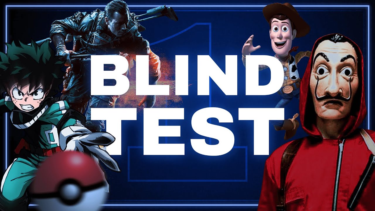 BLIND TEST - FILMS, SERIES, ANIMES, JEUX VIDEO ( 100 EXTRAITS )