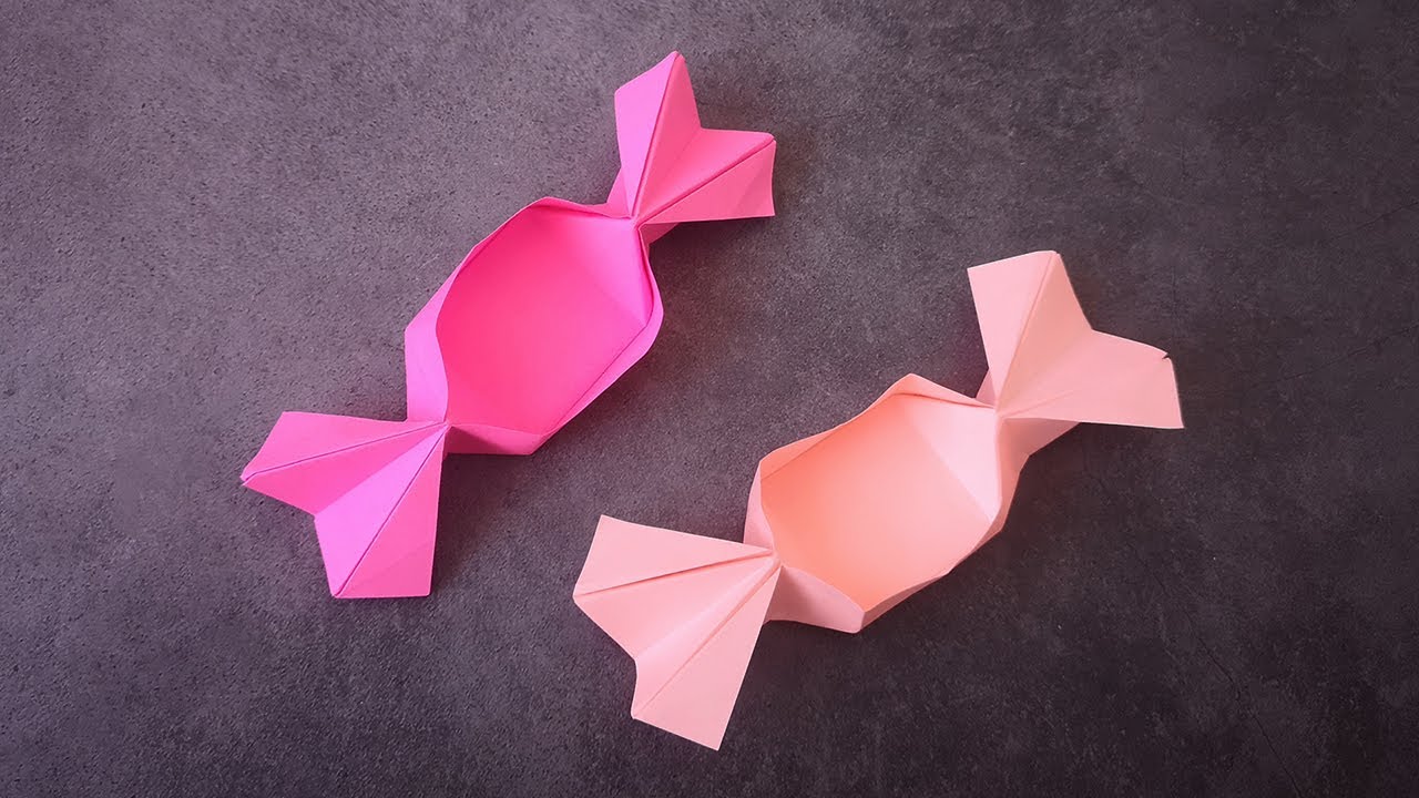 糖果盒子折纸，折几个过年放糖果，DIY手工盒子 | How to Make Origami Candy Box | 折り紙 キャンディボックスの折り方