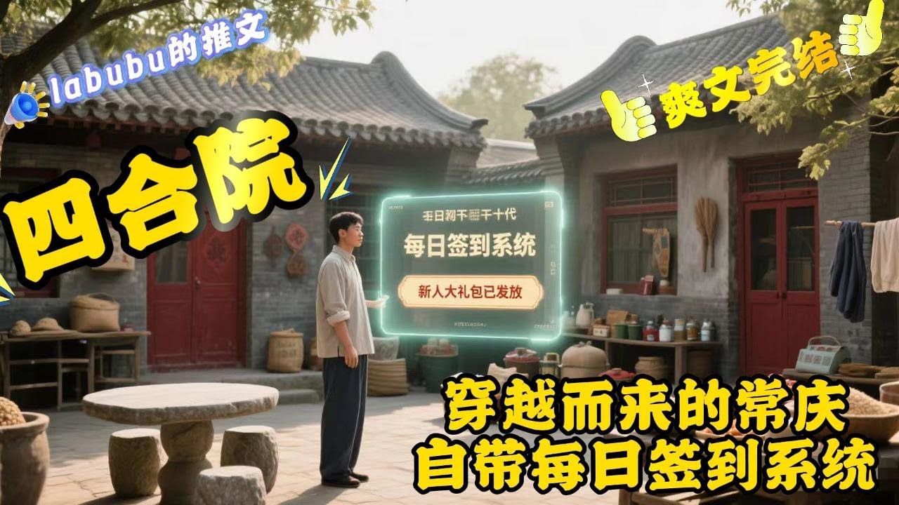 完结《四合院》二十一世纪的常庆莫名其妙就穿到了四合院的剧情里…他这边逛逛发现了个徐慧珍，那边走走碰到个破烂候。且看常庆如何度过他的一生！#穿越#系统#四合院