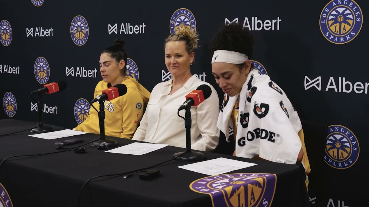LA Sparks Basketball | Postgame Press Conference 8.12.25