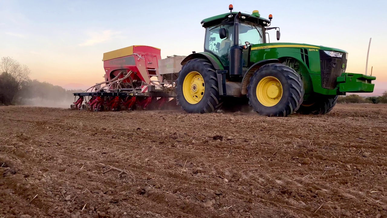 Drilling Wheat - John Deere 8270R + Virkar Dynamic 💯🌾 [4K]