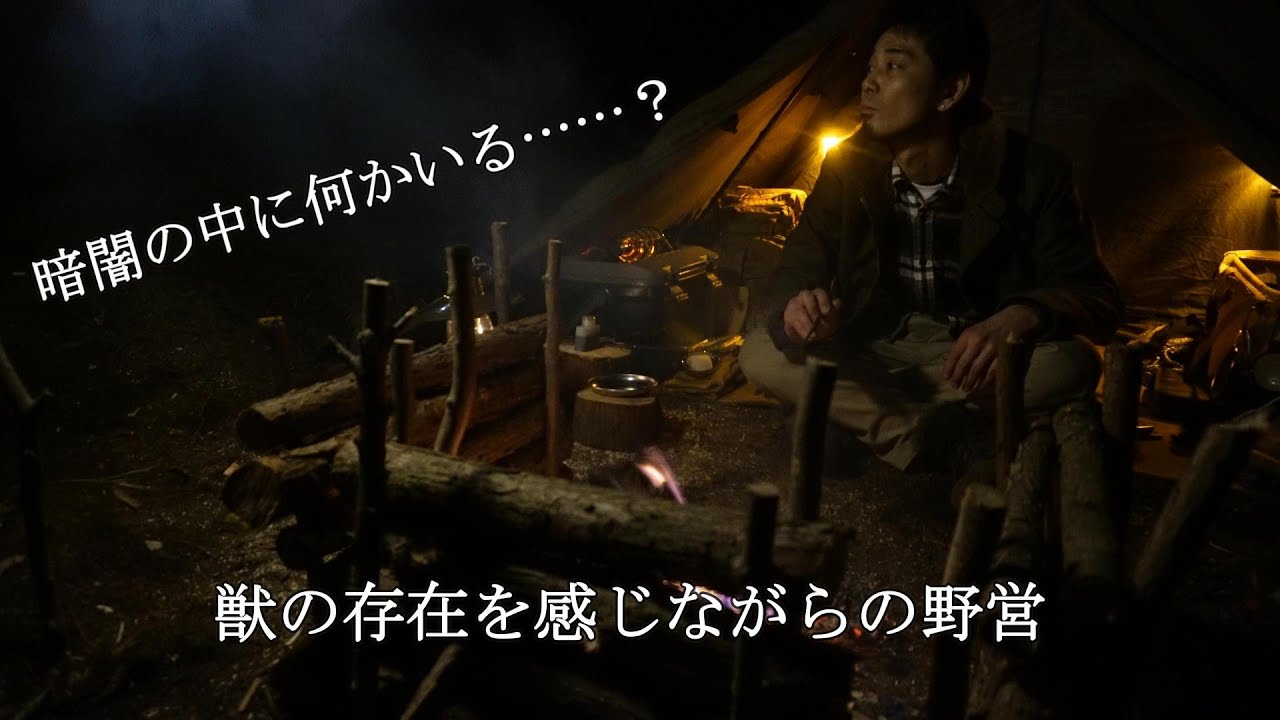 暗闇、獣の気配、少しの不安を焚き火で吹き飛ばす夜