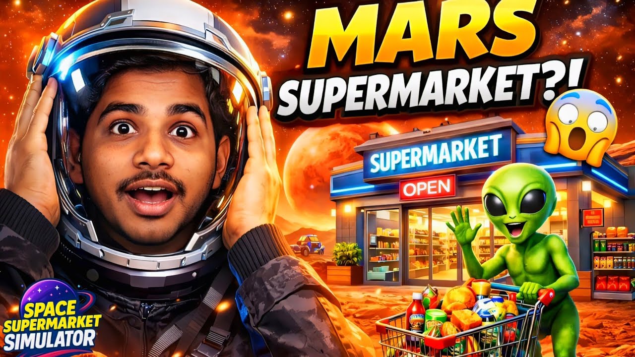 FINALLY I OPENED OWN SUPERMARKET IN MARS PLANET! SPACE SUPERMARKET SIMULATOR