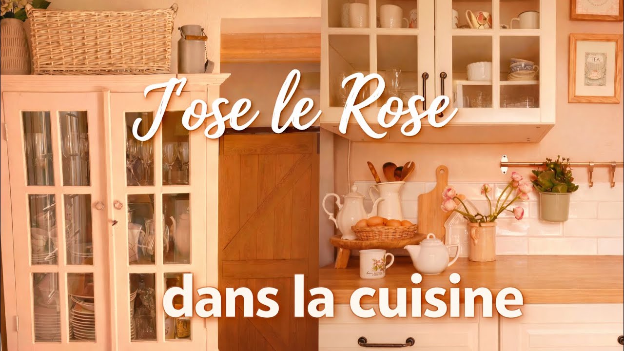 J’ose le rose dans la cuisine ! Peinture & Déco 