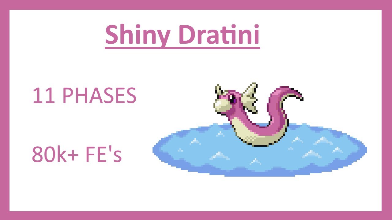Shiny Dratini in the FRLG Safari Zone + some funny fails and phases
