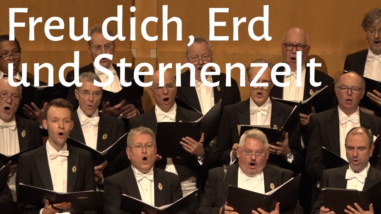 Freu dich, Erd und Sternenzelt | German Christmas carol w English subtitles | Men's Chorus MVC Choir