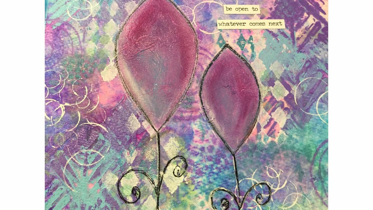 Art Journal Prompts Week 22 - Repurpose.  How To Use Your Mop Up Towels In Your Mixed Media