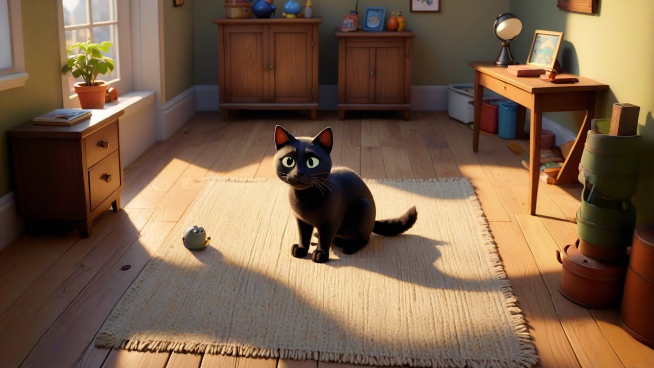 Cat’s Mysterious Shadow 🐱🖤 | Learn Colors, Shapes & Observation Skills Kids | Fun Preschool Mystery