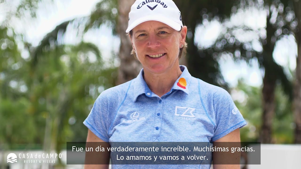 Kolf by GD, Annika  Sorenstam visit&oacute; Casa de Campo y Jug&oacute; Teeth of the Dog
