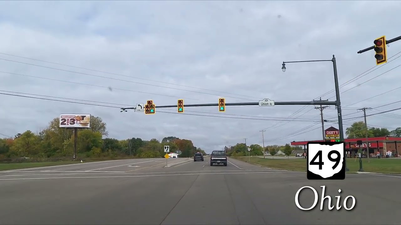 Ohio and Michigan Route 49 (Dayton, OH to Litchfield, MI)