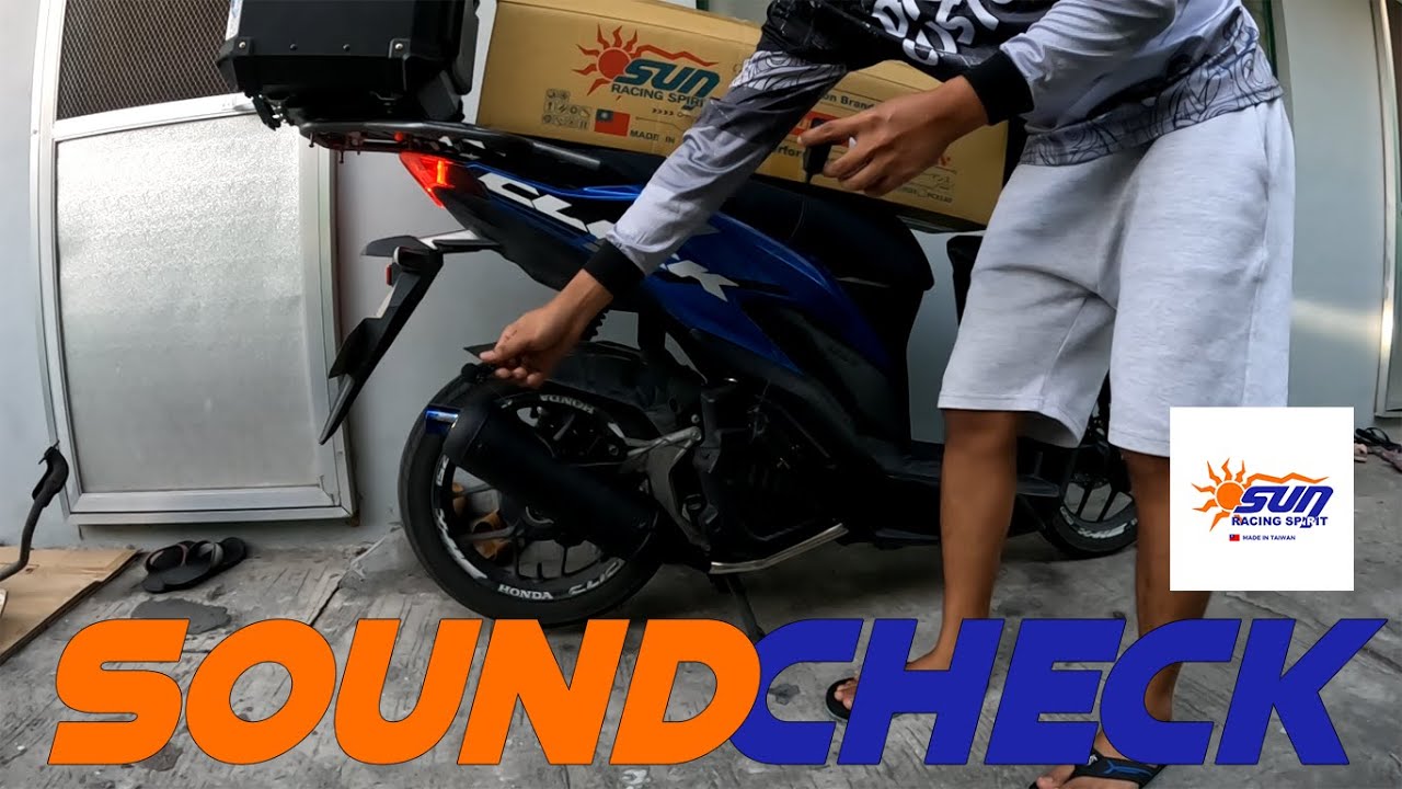 Sun Racing Adjustable Pipe Sound Check | Honda Click 125i