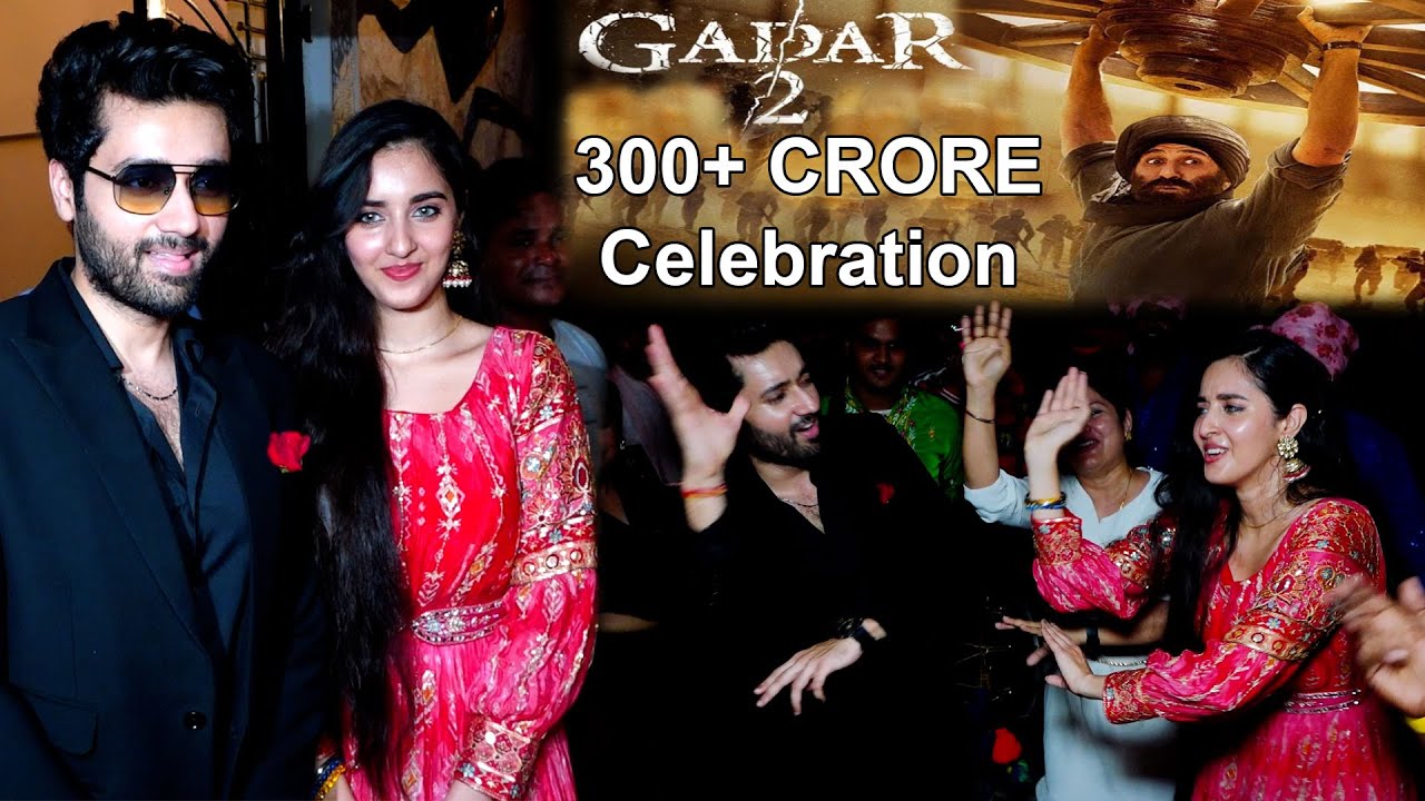 GADAR 2 300+ CRORE Celebration Utkarsh Sharma & Simrat Kaur Dance On 