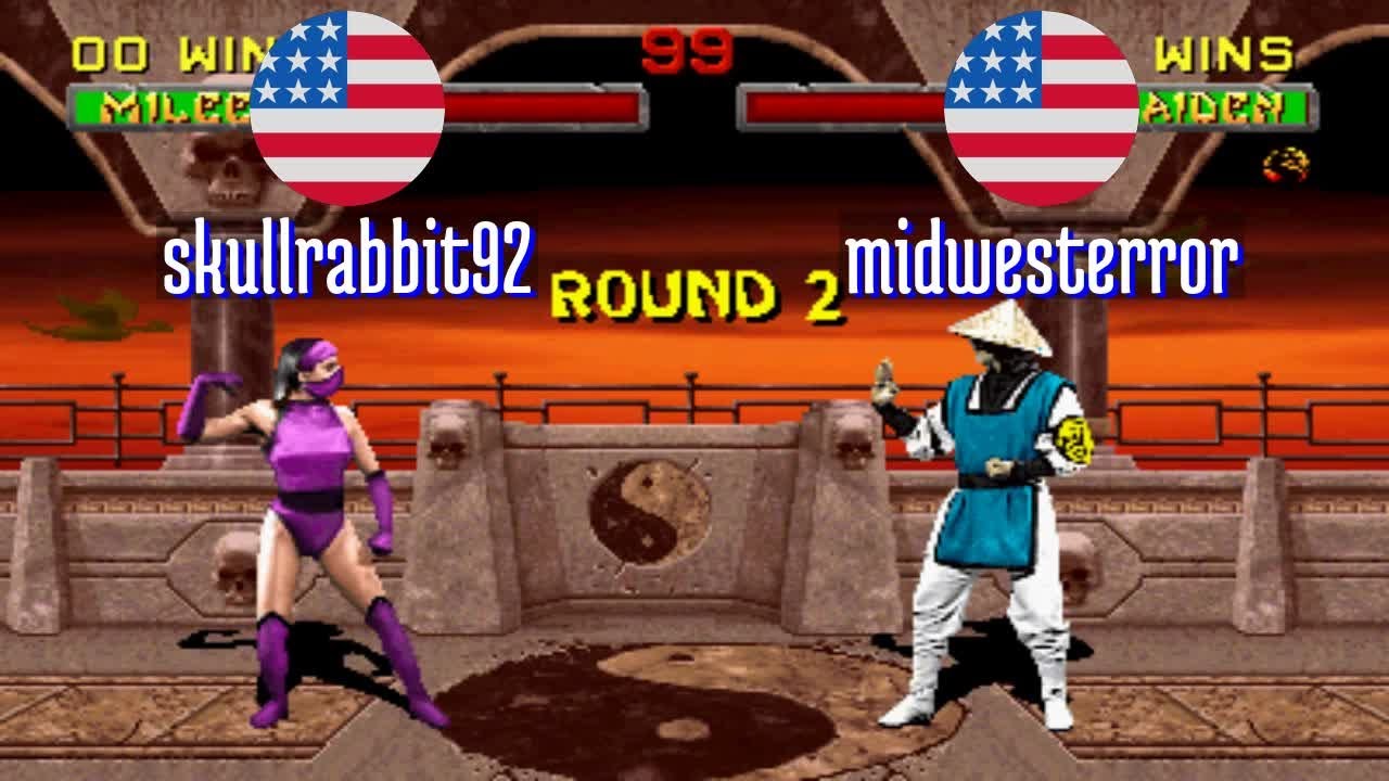 FT5 @mk2: skullrabbit92 (US) vs midwesterror (US) [Mortal Kombat 2 Fightcade] Feb 24