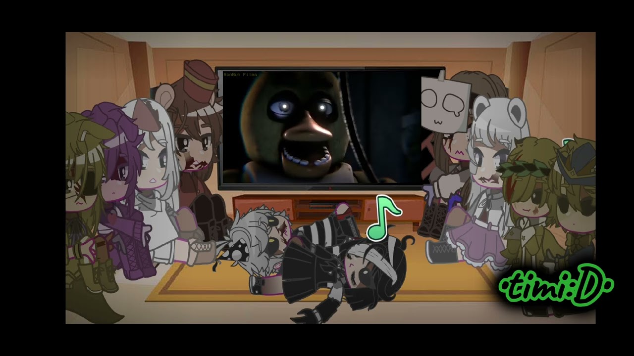 Dark Deception react to Fnaf song || gacha club || D.D