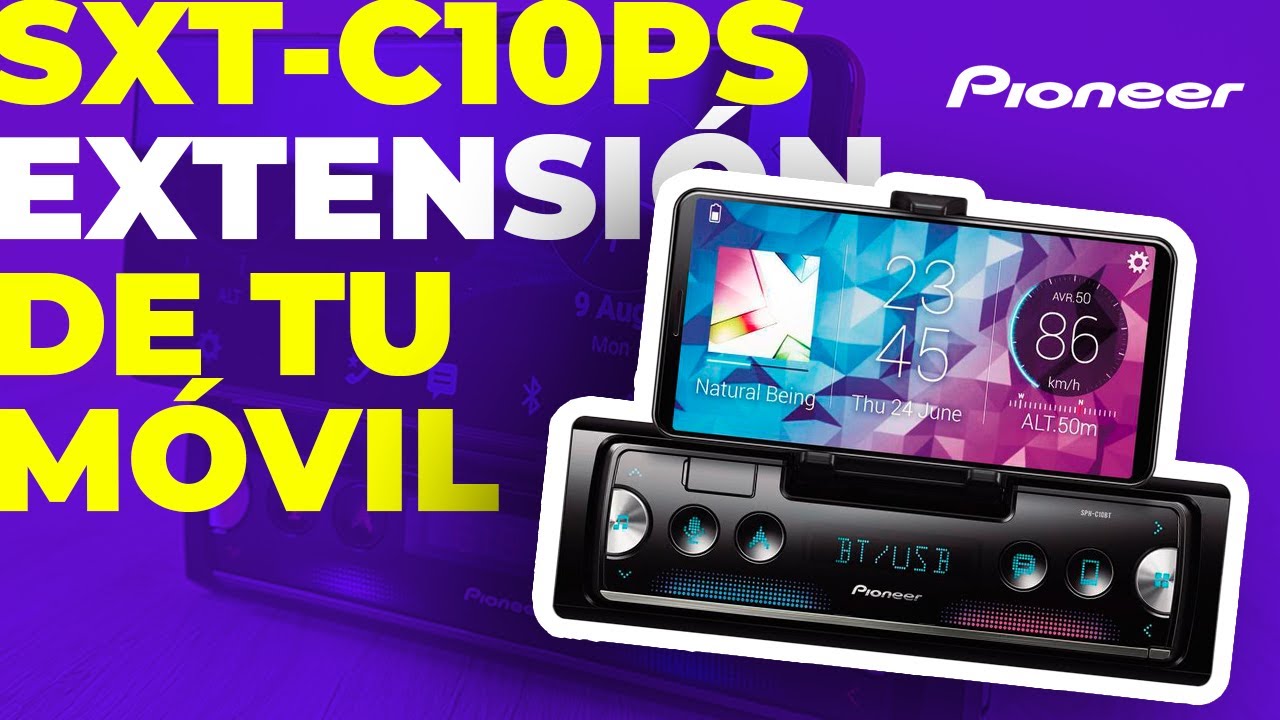 Fusiona tu Autoestéreo Pioneer SXT-C10PS con tu smartphone.
