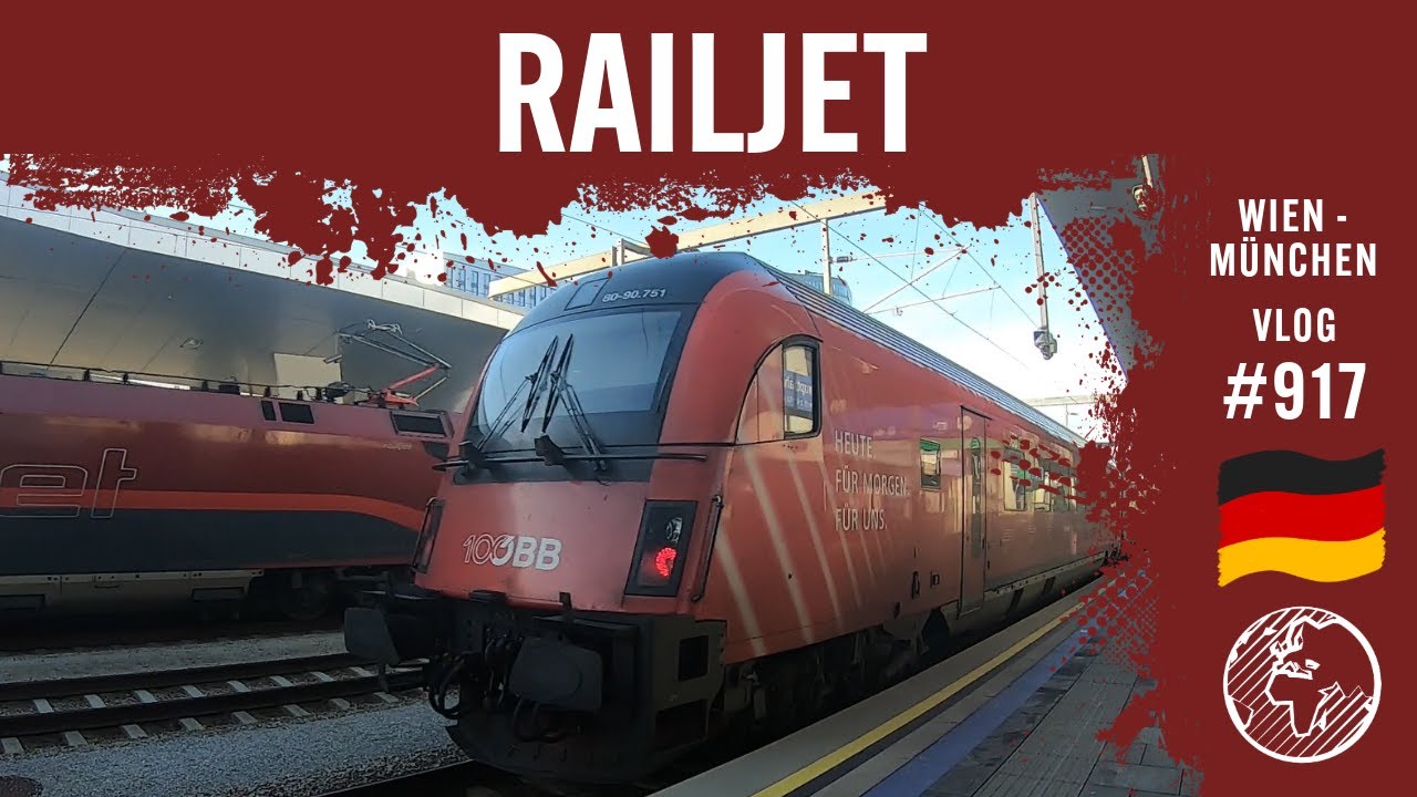 Im Railjet auf der Westbahn | TripReport (1. Klasse) | Vlog 917
