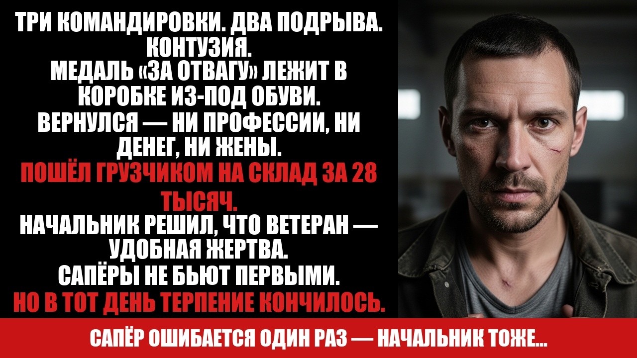 Он молча терпел. Пока начальник не тронул чужого. Контузия, от которой до сих пор звенит в ушах