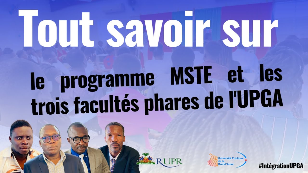 Tout savoir sur le programme MSTE et les trois facultés phares de l'UPGA