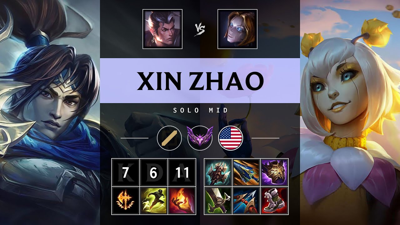 Xin Zhao Mid vs Orianna - NA Master Patch 25.17