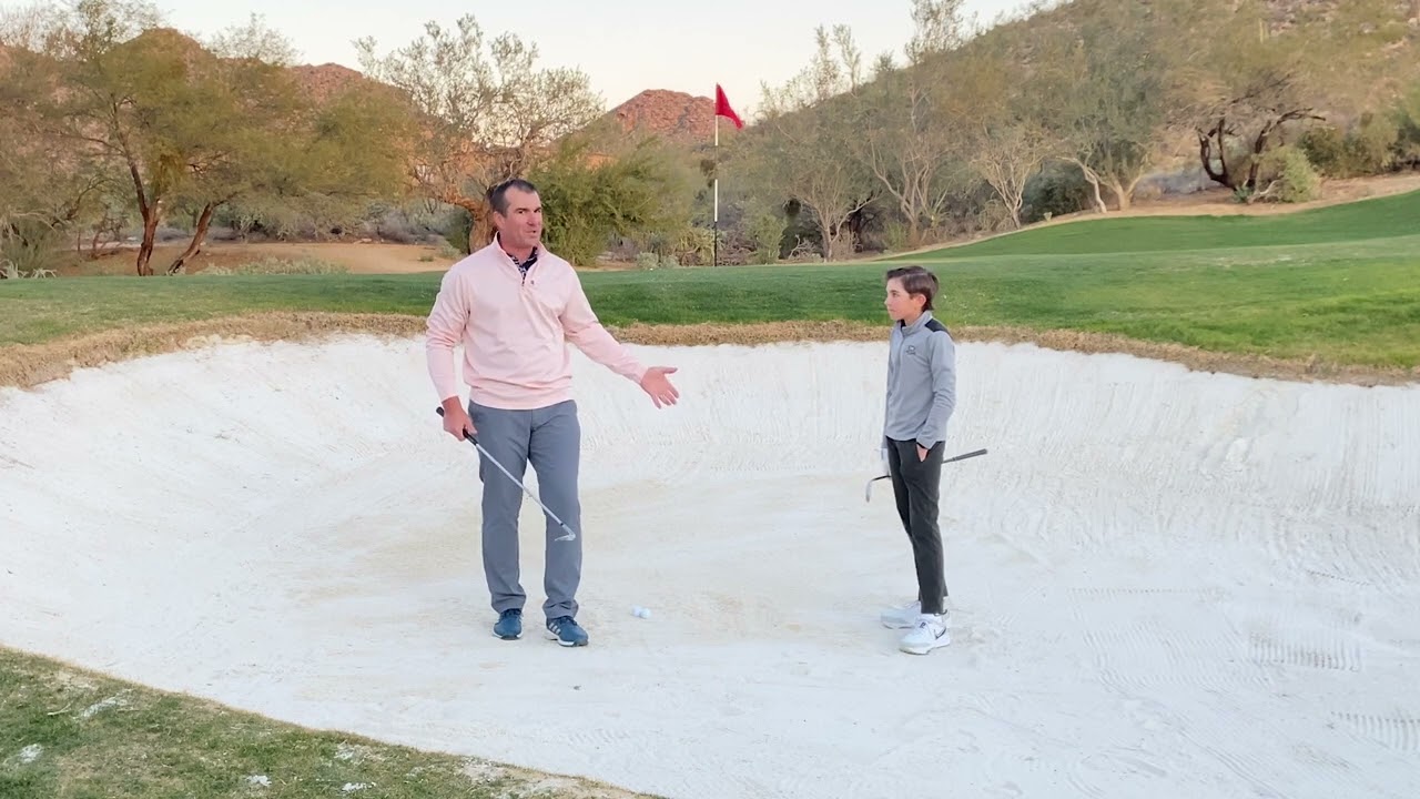Bunker lesson with Jackson
