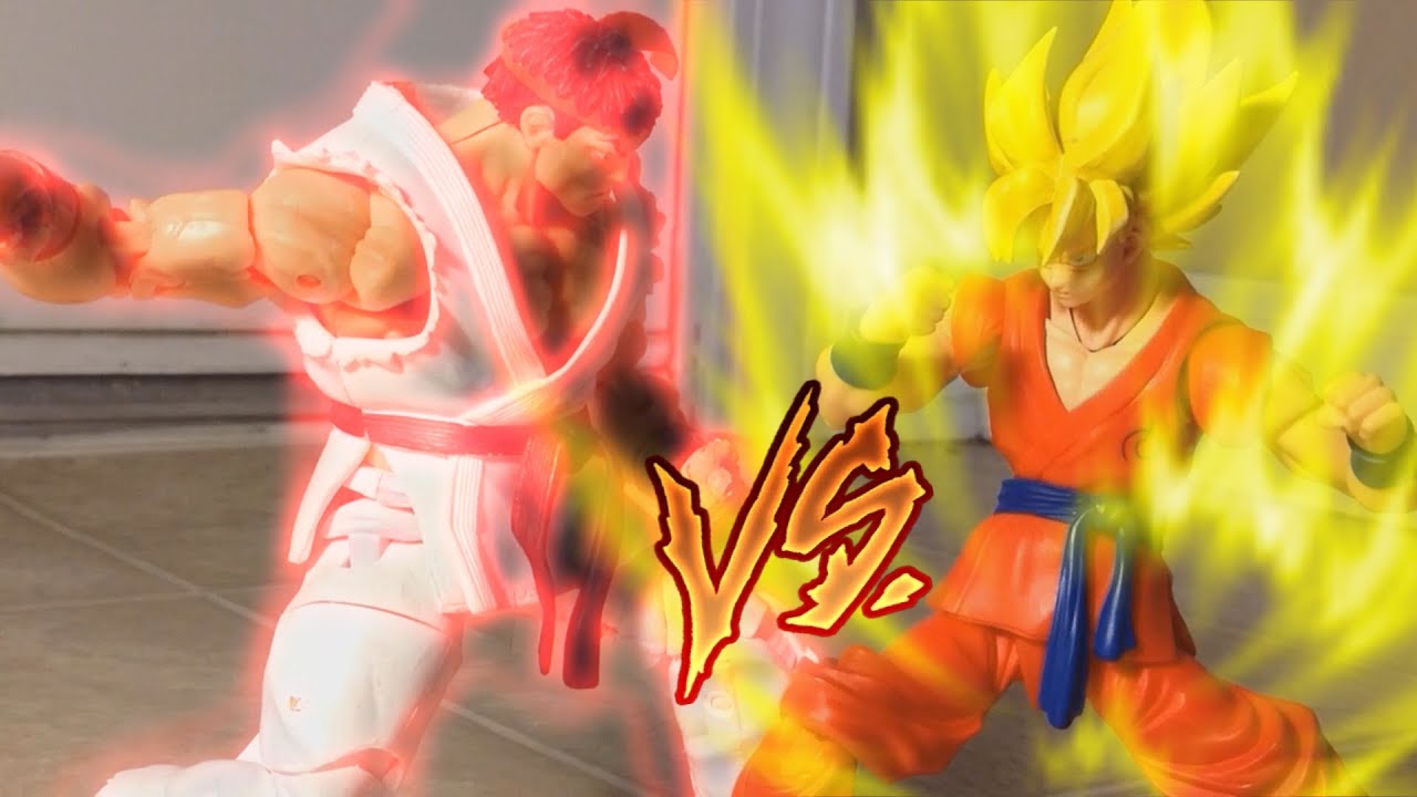 Dragon Ball Z GOKU 🆚 RYU (DBZ STOP MOTION)✊