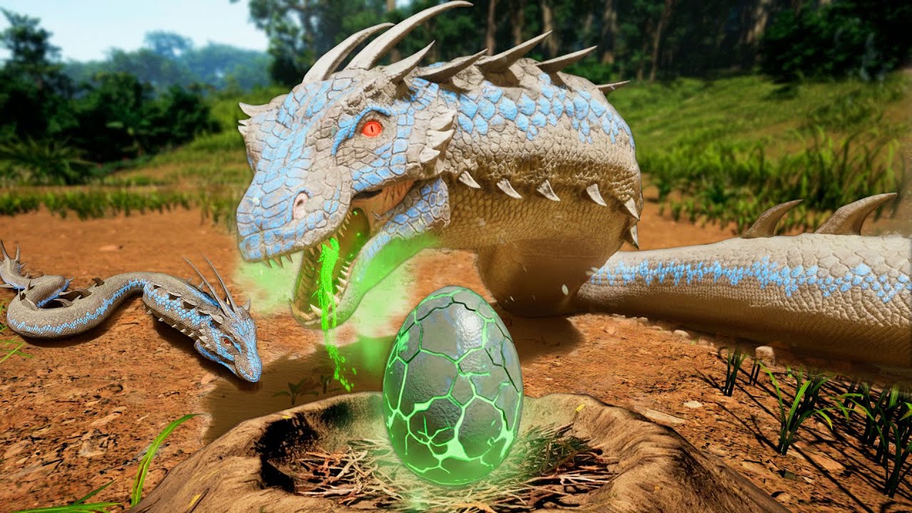 SAINDO DO OVO! O SACRIFÍCIO DA MINHA MÃE! Serpente Dragão Tóxico Albino Vinga A Família!🧪
