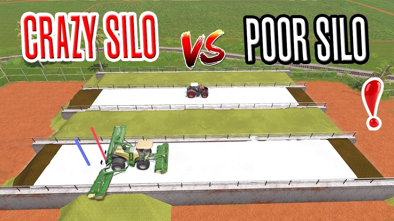 Farming Simulator 17: CRAZY SILO vs POOR SILO, FAST SILO FILLING!!!
