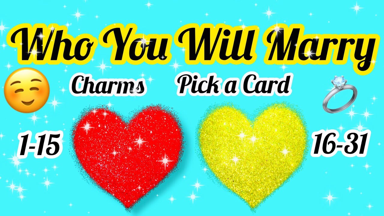 PICK CARD-CHARMS -AAP KI SHAADI KISSE HOGI- SUPER DETAILED - WHO YOU WILL MARRY -MWT- اس کا احساس