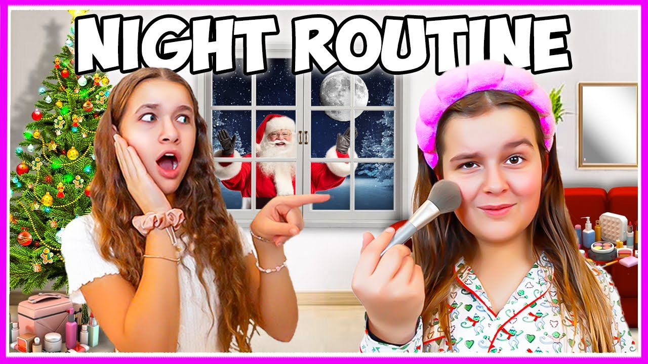 COPYING my little SISTER'S NIGHT ROUTINE! Gone Wrong *Christmas Edition*