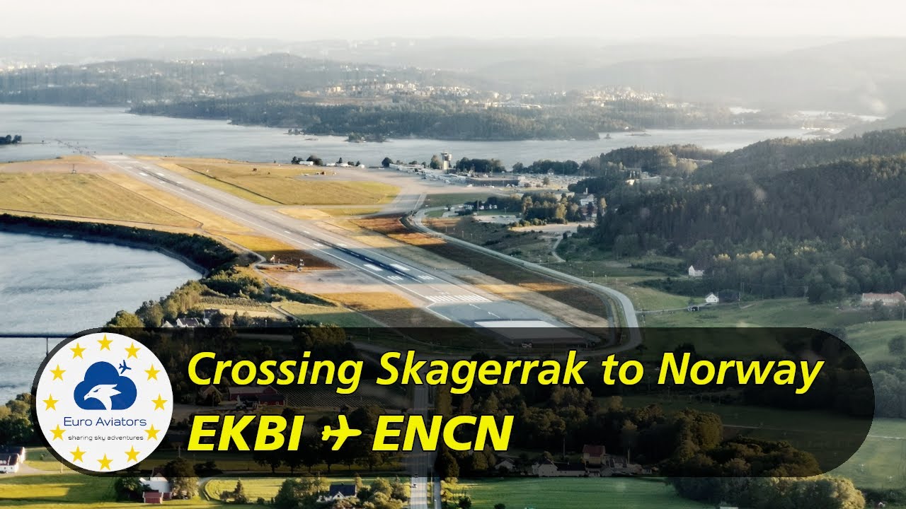 VFR über den Skagerrak nach Norwegen 🇩🇰 🇳🇴 | Billund (EKBI) ✈︎ Kristiansand (ENCN)