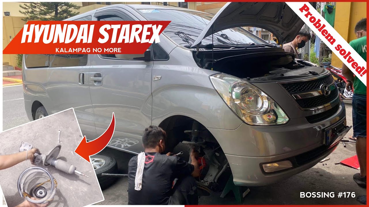 Hyundai Grand Starex Kalampag Problem Solved | Shock Absorbers & Suspension Arm Check & Replace