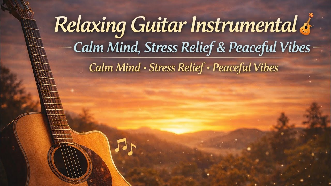 Relaxing Guitar Instrumental 🎸 | Calm Mind, Stress Relief & Peaceful Vibes