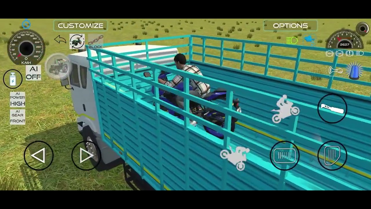New gaming vedio two bikes in truck in game 