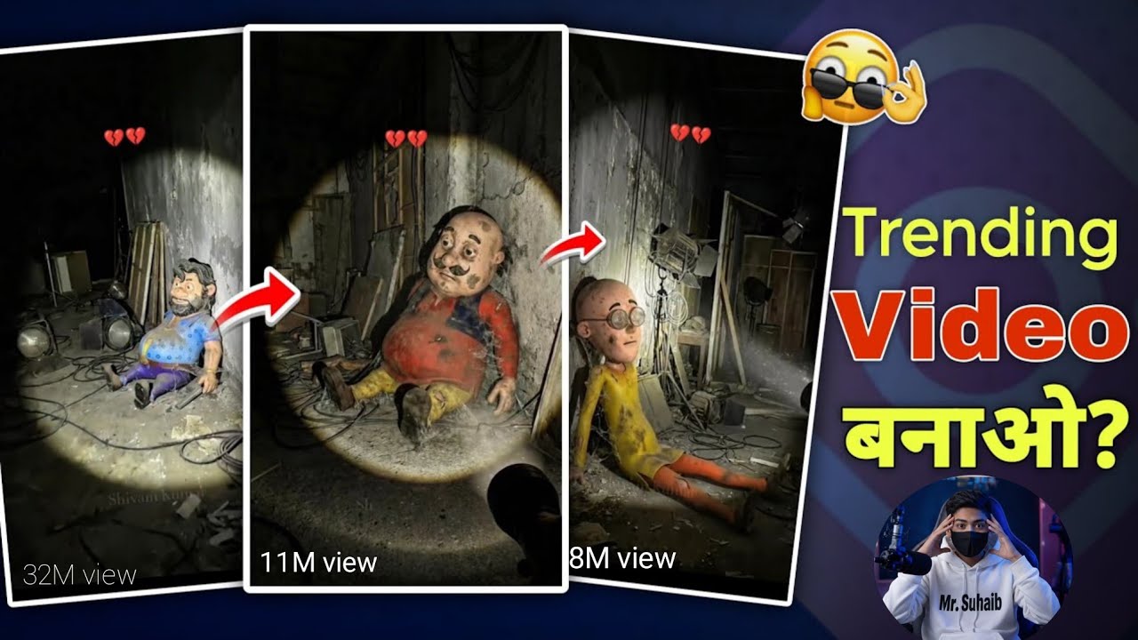 Old Characters Flashlight Ai Video Editing / Old Cartoon Character Horror Torch Ai Video Editing