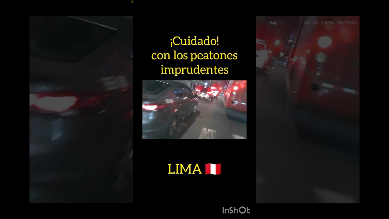 Cuidado con los #peatones #imprudentes en las #calles de #lima #limaperu #accidentesdetr&aacute;nsito