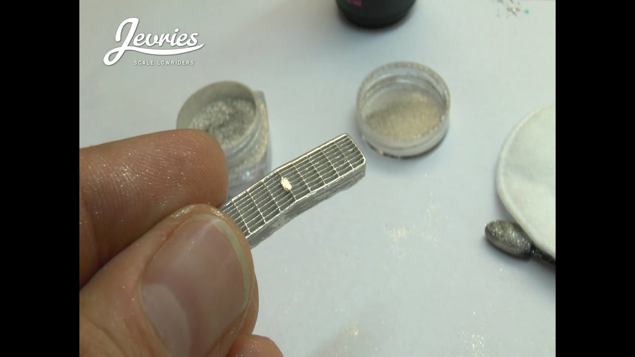 mirror powder chrome effect on model car parts
