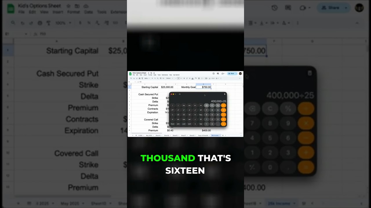 $25k to $820/Month! Options Side Hustle