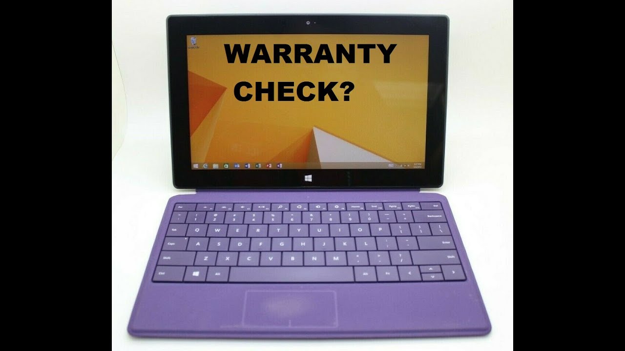 How to check warranty on  Microsoft Surface