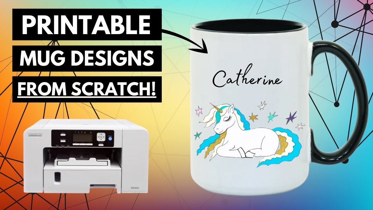 Custom Coffee Mug Sublimation Designs using Canva | My Mug Designing Process