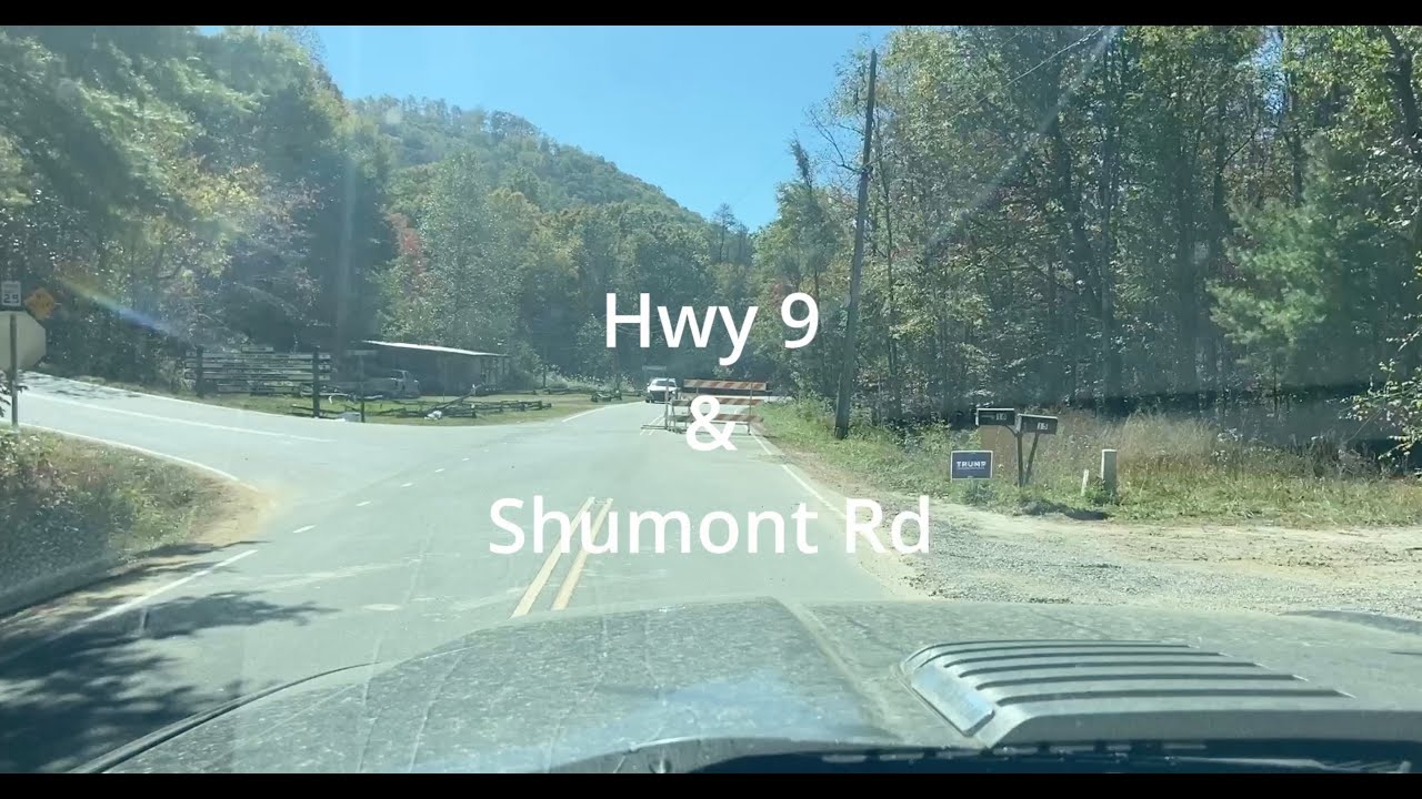 Shumont Rd & Hwy 9, Black Mountain, NC - Oct 20 drive thru - Post Hurricane Helene
