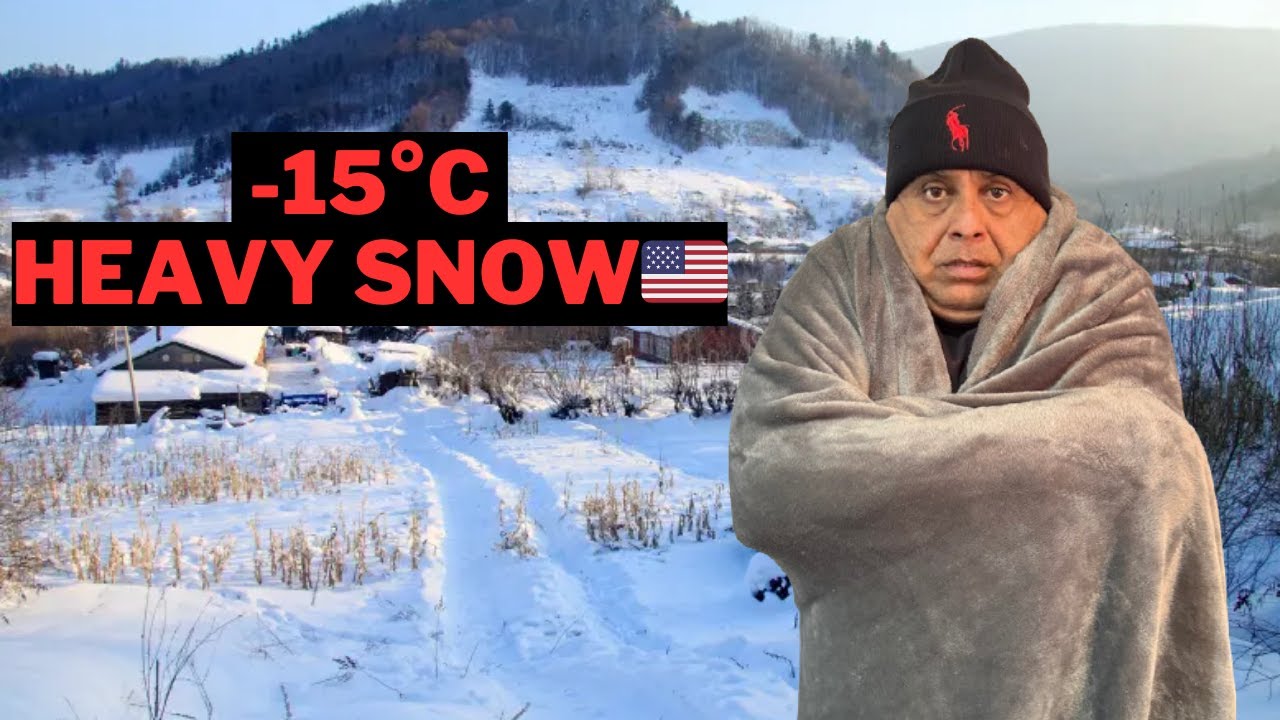 Heavy SnowFall In America 2025 || -15° C Temperature🇺🇸