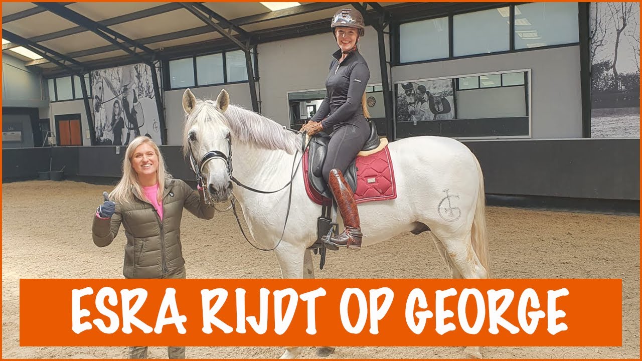 Esra rijdt voor de eerste keer op George! | PaardenpraatTV