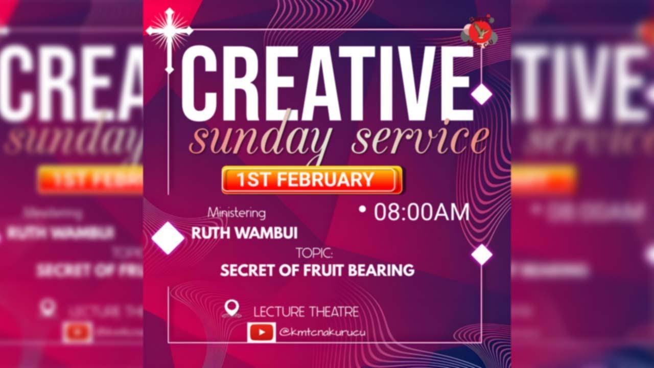 1ST FEBRUARY 2026 || RUTH MUGO || THE SECRET OF FRUIT BEARING || SUNDAY SERVICE || CREATIVE WEEKEND