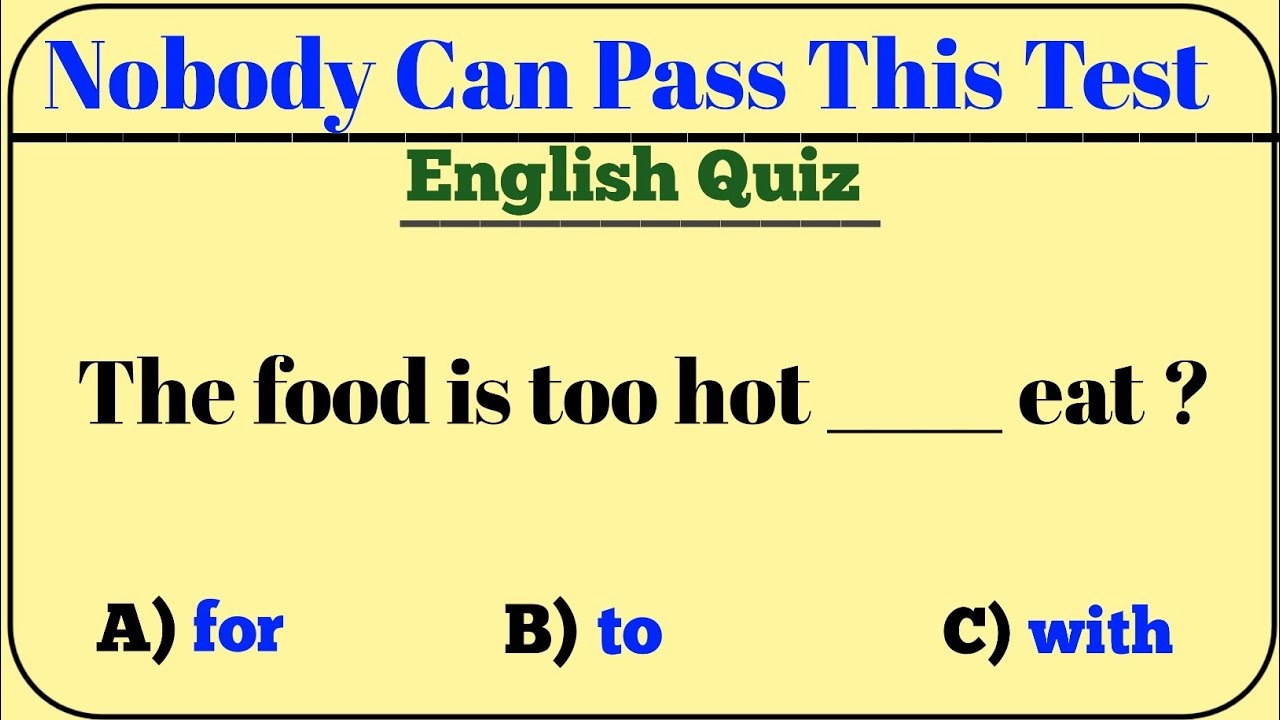 Mixed English Grammar Test 🧠Most seniors can’t pass this advanced grammar quiz! 😱