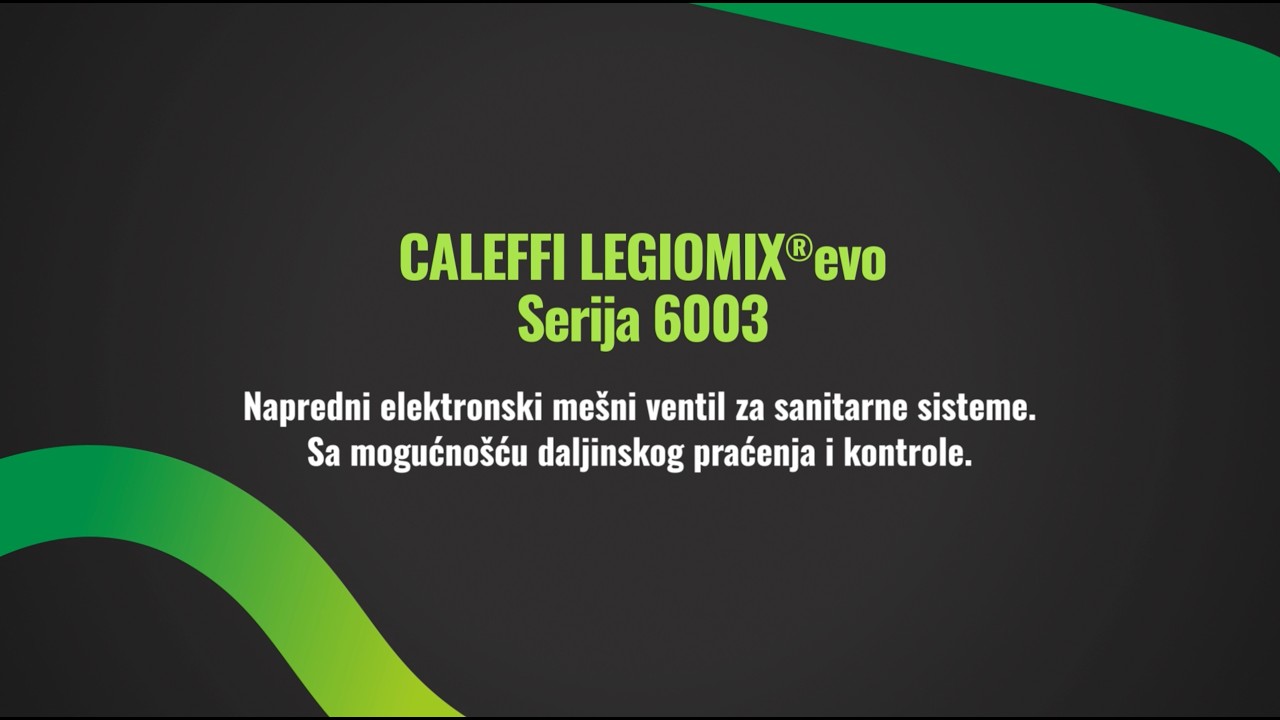 Napredni elektronski mešni ventil sa programibilnom toplotnom dezinfekcijom - LEGIOMIX®evo