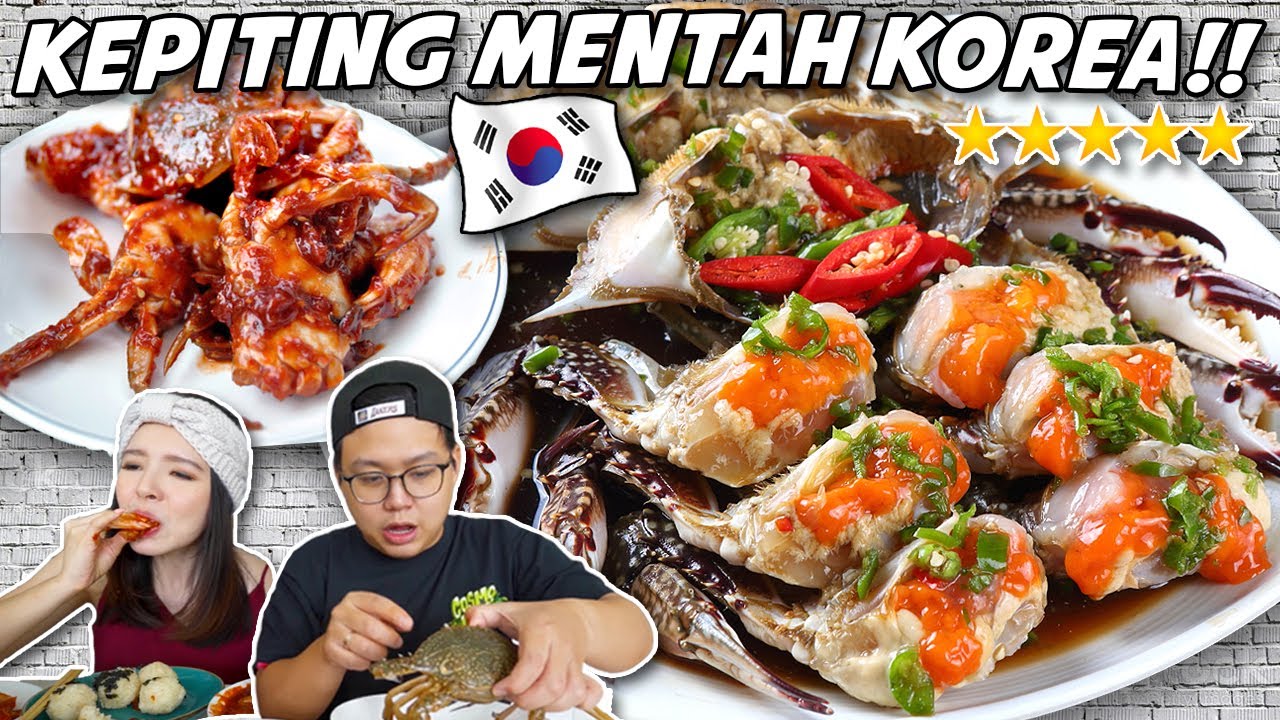 NEKAT MAKAN KEPITING TELOR MENTAH KOREA !! TERNYATA ENAK BGT !!